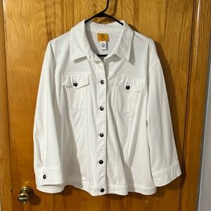 Plus Size White Jacket